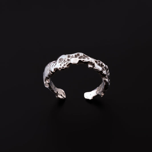 [ KITCHA ] • Open Carved 925 ring