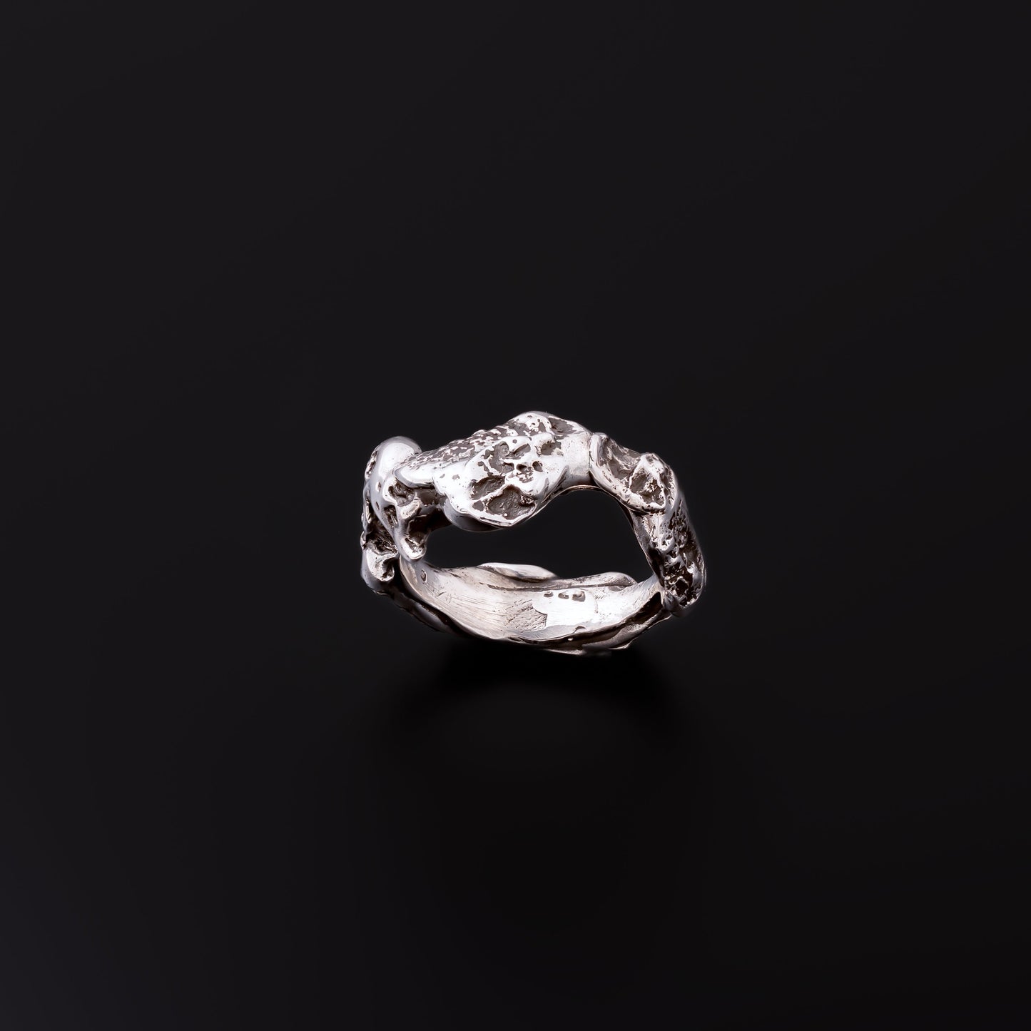 [ KUYU ] • Melted chunk.II 925 ring